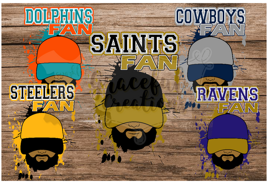 NFL Fan Guy PNG (No Logos) - Individual Designs
