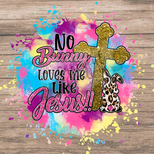 No Bunny Loves Me Like Jesus PNG