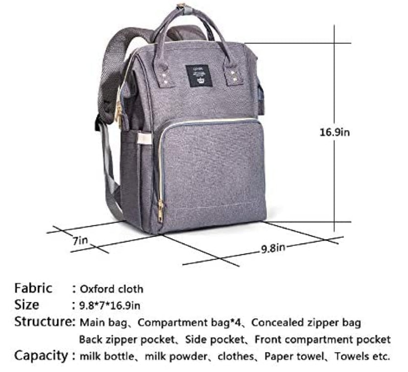 Multi Functional Diaper Bag Backpack