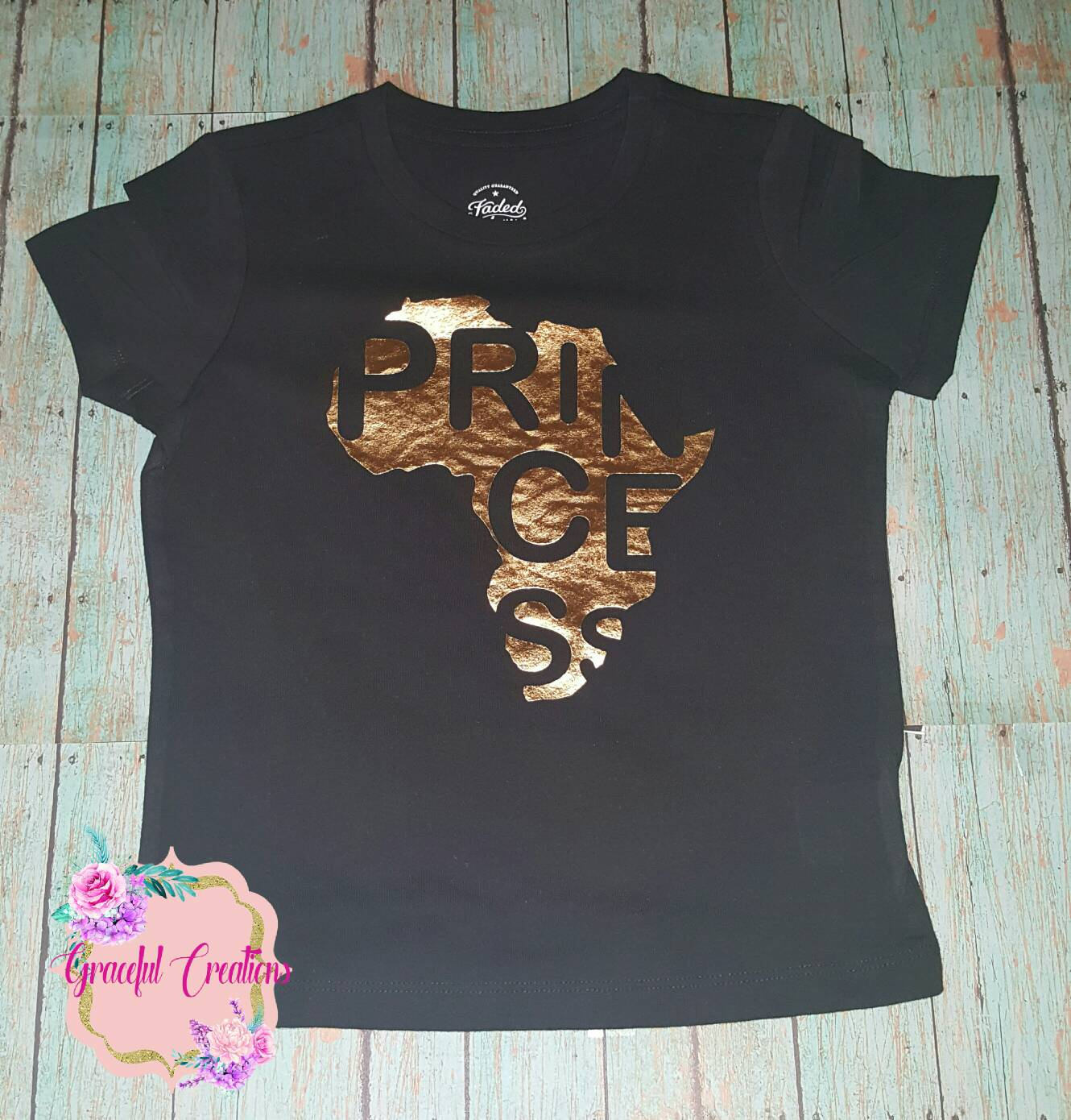 African Princess, African-American, Melanin, Personalized, Custom T-Shirt