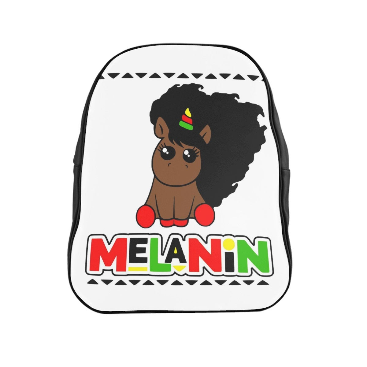 Melanin Unicorn School Backpack